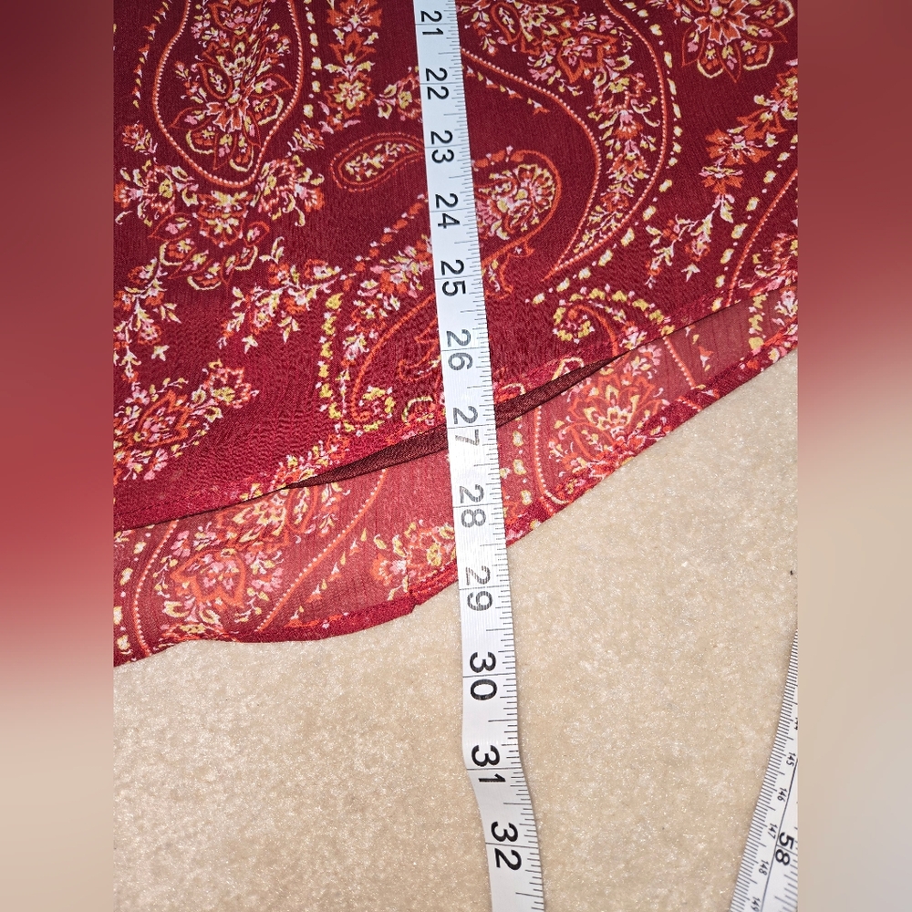 St. John's Bay Women's 1X Boho Paisley Top - Picture 8 of 10